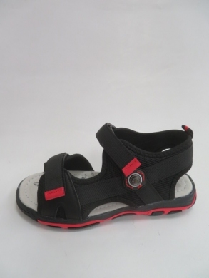 Sandały chłopięce (31-36) D961 BLACK/RED