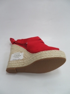 Sandały damskie na koturnie (36-41) 100-930 RED