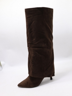 Kozaki dziewczęce ocieplane (25-30) H8-998 BROWN
