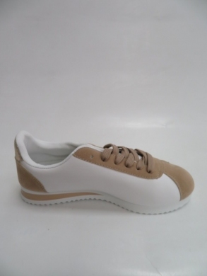 Buty sportowe damskie na płaskim (36-41) QS30 WHITE/BEIGE