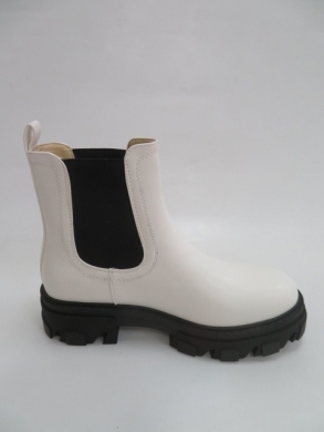 Botki damskie jesienne na płaskim (36-41) RB117 WHITE
