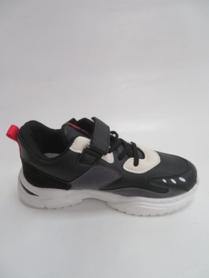 Buty sportowe chłopięce (32-37) E72 BLACK/RED