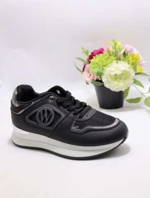 Buty sportowe damskie na płaskim (36-41) 6208-1 BLACK