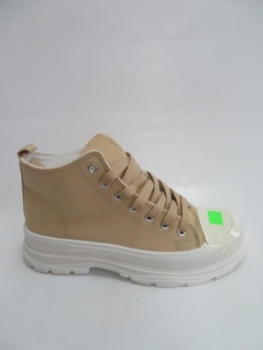 Trampki damskie na koturnie (36-41) LA123 KHAKI