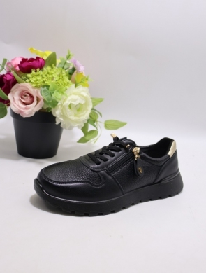 Buty sportowe damskie na płaskim (36-41) BK617 BLACK