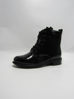Botki damskie ocieplane na płaskim (36-41) SA3151-20 BLACK