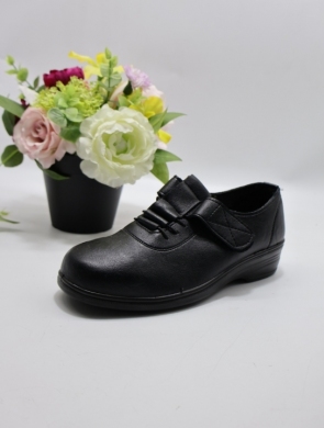 Półbuty damskie na płaskim (36-42) 1730 BLACK