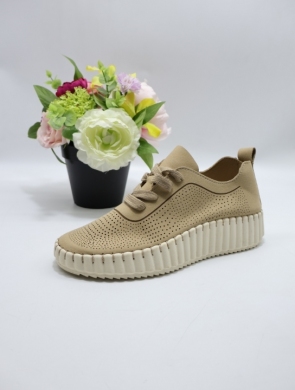 Buty sportowe damskie na płaskim (36-41) 5874 APRICOT