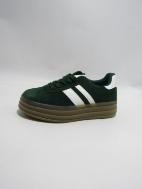Buty sportowe damskie na płaskim (36-41) ZY-616 GREEN