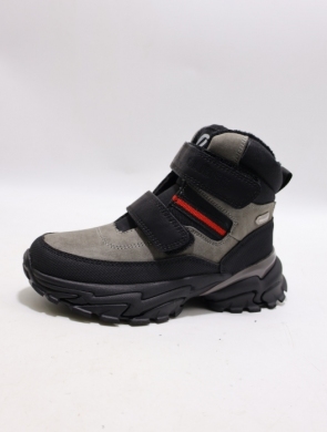 Botki chłopięce ocieplane (32-37) HC385 GREY/BL