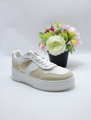 Buty sportowe damskie na płaskim (36-41) C2165 BEIGE