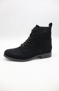 Botki damskie na obcasie (36-41) H202-1 BLACK