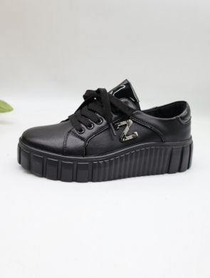Buty sportowe damskie na płaskim (36-41) 6250 BLACK