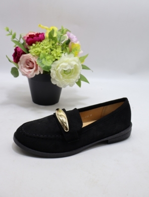 Mokasyny damskie na płaskim (36-41) H8-973 BLACK