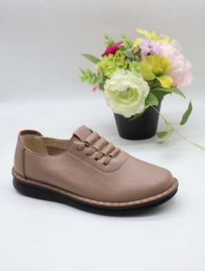 Półbuty damskie na płaskim (36-41) 60688-7 KHAKI