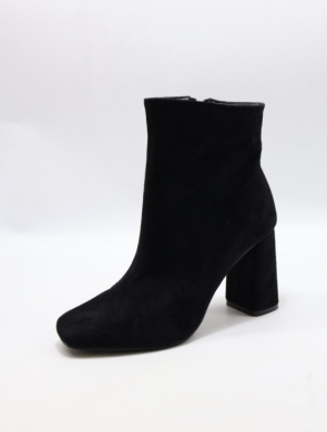 Botki damskie ocieplane na obcasie (36-41) 5226 BLACK