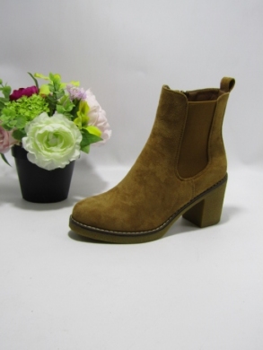 Botki damskie ocieplane na obcasie (36-41) DES629S CAMEL