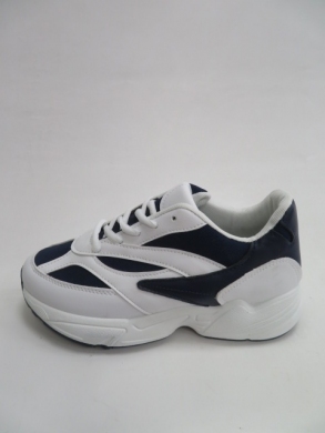 Buty sportowe damskie na płaskim (36-41) R03 WHITE/BLUE