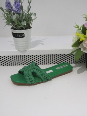 Klapki damskie na płaskim (36-41) C279 GREEN