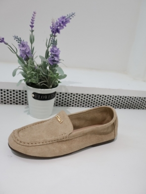 Mokasyny damskie na płaskim (36-41) T658 KHAKI
