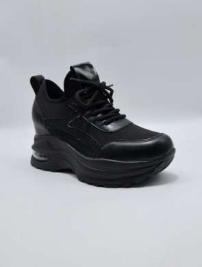 Buty sportowe damskie na płaskim (36-41) 5077 BLACK
