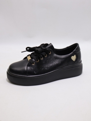 Buty sportowe damskie na płaskim (36-41) 5016 BLACK