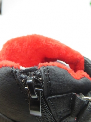 Buty sportowe chłopięce ocieplane (23-28) F977 BLACK/RED