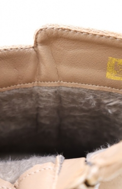 Botki damskie ocieplane na obcasie (36-41) 00-013 KHAKI