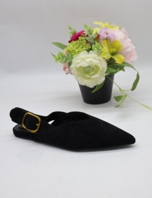 Sandały damskie na płaskim (36-41) T-1 BLACK