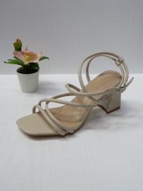Sandały damskie na obcasie (36-41) V7-66 BEIGE
