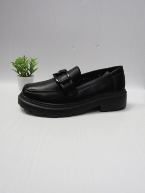 Mokasyny damskie na płaskim (36-41) W33 BLACK