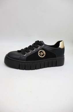Buty sportowe damskie na płaskim (36-41) 6626 BLACK