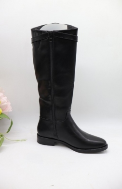 Kozaki damskie na płaskim (36-41) 6900 BLACK