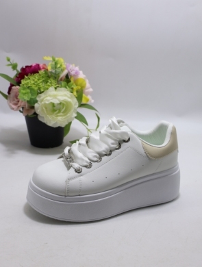 Buty sportowe damskie na płaskim (36-41) K1750 BEIGE