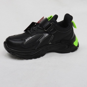 Buty sportowe chłopięce (26-31) ZC226 BLACK/GREEN