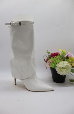 Kozaki damskie na szpilce (36-41) X8433 WHITE