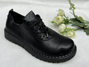 Półbuty damskie na płaskim (36-41) JA005 BLACK