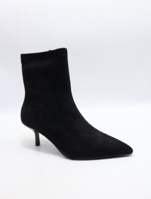 Botki damskie ocieplane na szpilce (36-41) 8-985H BLACK