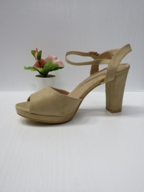 Sandały damskie na obcasie (36-41) LE-555 BEIGE