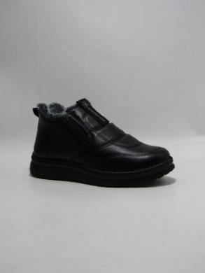 Botki damskie ocieplane na płaskim (36-41) CH-02 BLACK