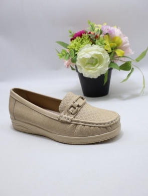 Mokasyny damskie na płaskim (36-41) 9173 BEIGE