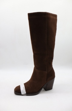Kozaki damskie na obcasie (36-41) 2704 BROWN