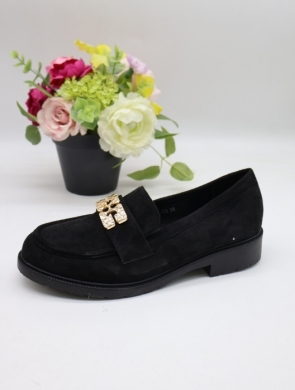 Mokasyny damskie na płaskim (36-41) L-70 BLACK