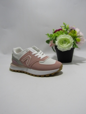 Buty sportowe damskie na płaskim (36-41) 0-1775 WH/PINK