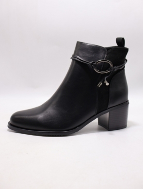 Botki damskie na obcasie (36-41) CHC373 BLACK