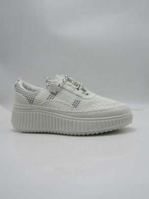 Buty sportowe damskie na płaskim (36-41) 1387 WHITE
