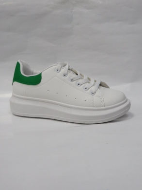 Buty sportowe damskie na płaskim (36-41) WFC-15 WHITE/GREEN