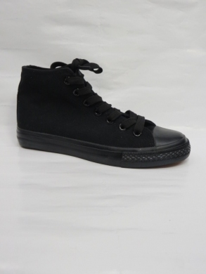 Trampki damskie na płaskim (36-41) WQ816 A/BLACK