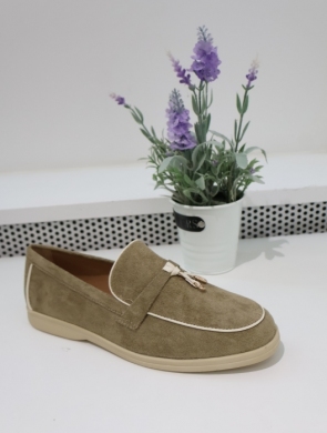 Mokasyny damskie na płaskim (36-41) G502 GREEN