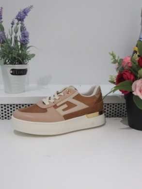 Buty sportowe damskie na płaskim (36-41) 23020 KHAKI